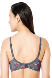 Smooth Moves Padded Wired T-Shirt Bra - Wilderness Floral Print thumbnail 3