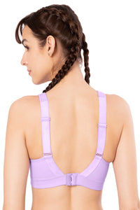 Energize High Impact Round Neck Sports Bra - Digital Lavender thumbnail 3
