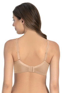 Elegant Support Non-padded & Non-wired Bra - Sandalwood thumbnail 4