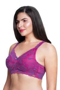 Fiesta Support Non Padded Non-Wired Lace Bra - Flamenco thumbnail 3
