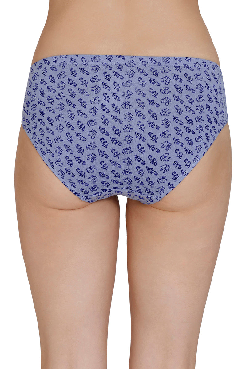 Inner Elastic Print Mid Rise Bikini Panties (Pack of 3) - Image 4 of 7