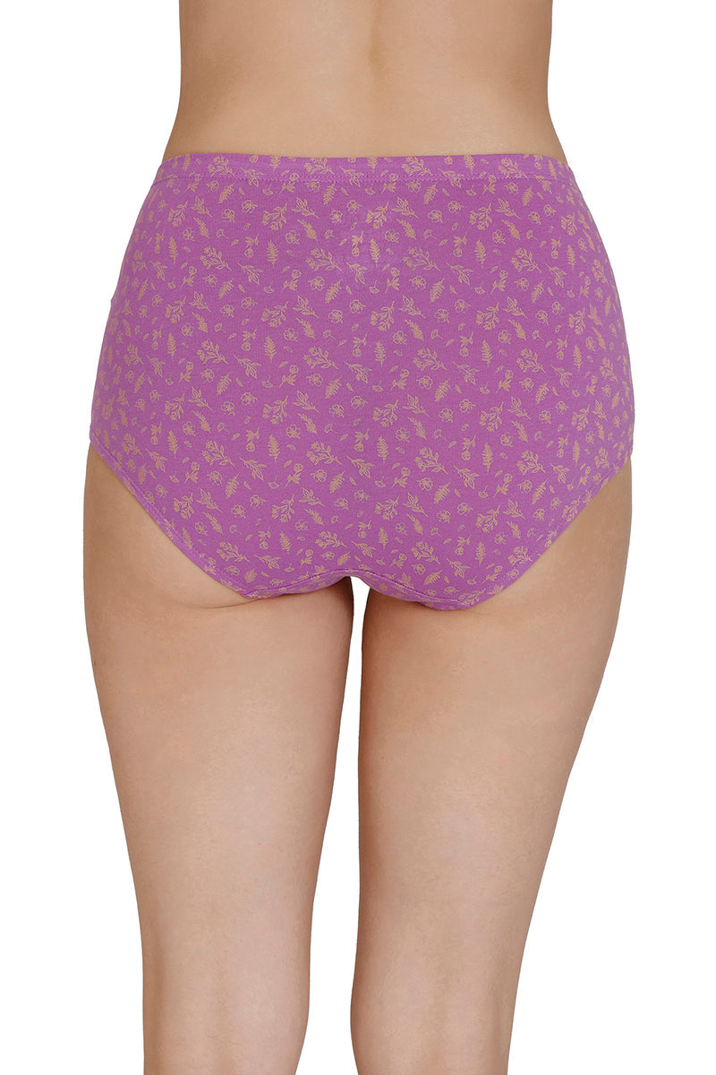 Inner Elastic Print High Rise Full Brief Panties (Pack of 3)