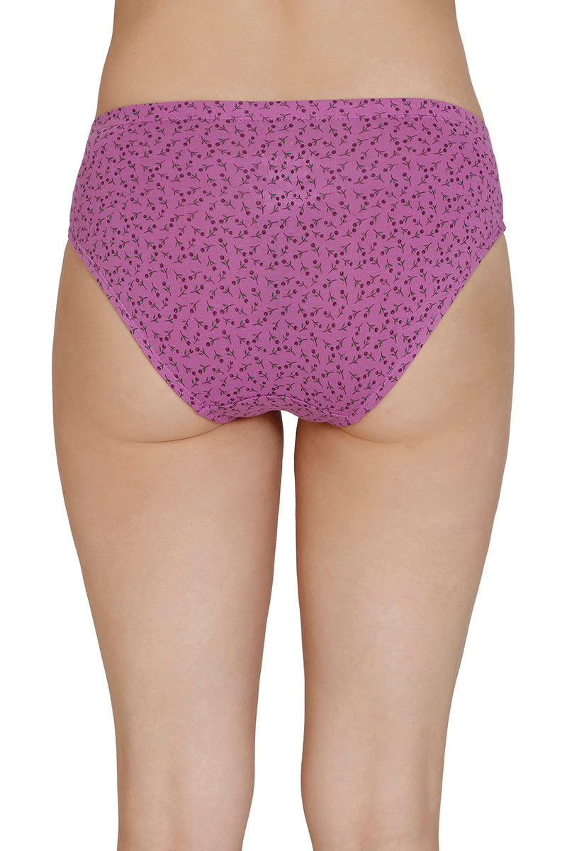 Inner Elastic Print Mid Rise Bikini Panties (Pack of 3) - Image 5 of 7