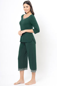 Lace Touch Sleep Top - Botanical Gardens thumbnail 3