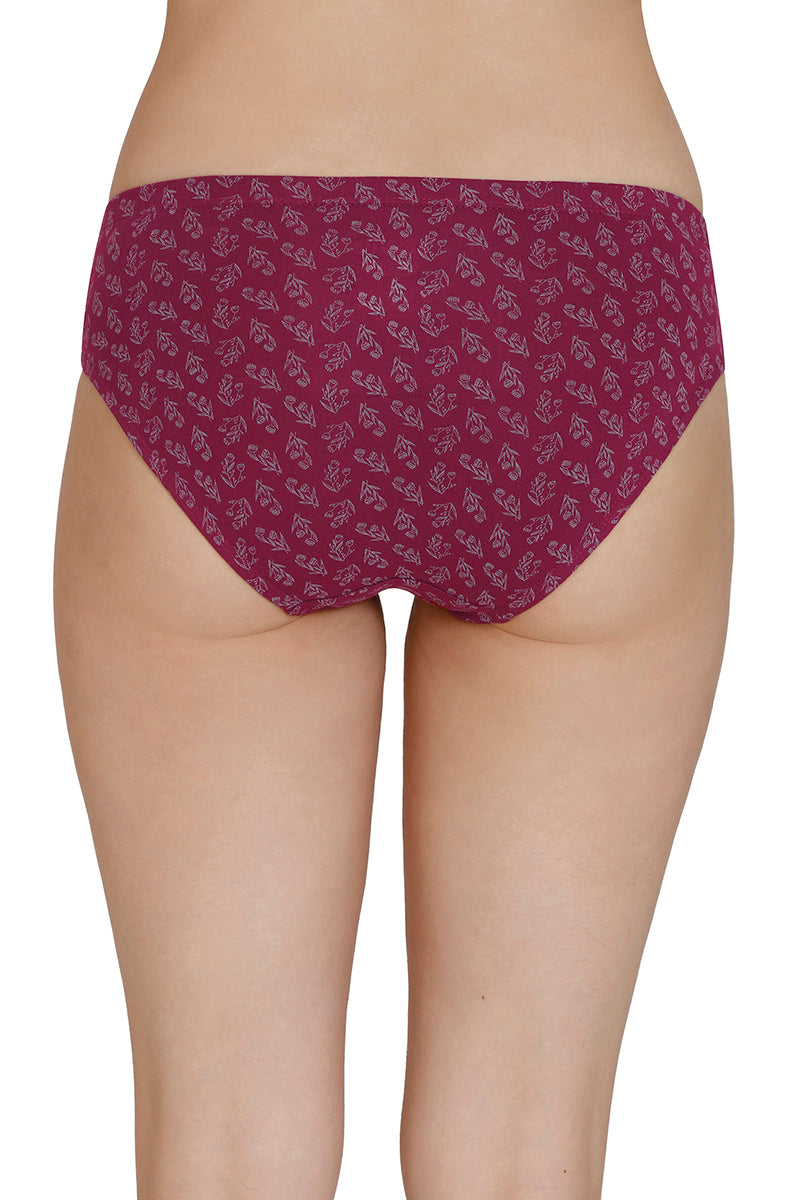 Inner Elastic Print Mid Rise Bikini Panties (Pack of 3) - Image 5 of 7