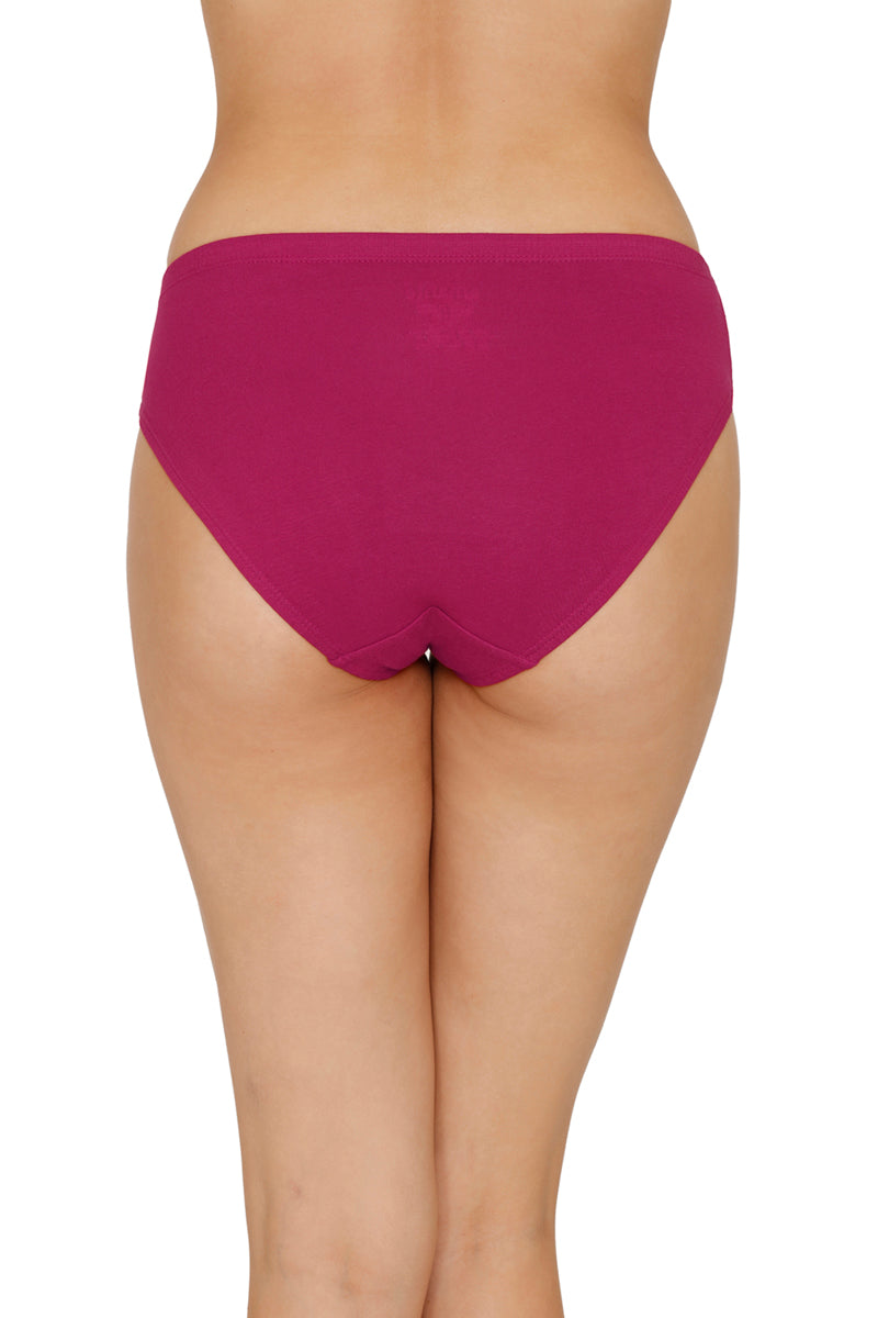 Inner Elastic Full Coverage Mid Rise Bikini Panty (Pack of 3)