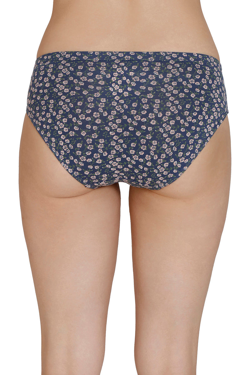 Inner Elastic Print Mid Rise Bikini Panties (Pack of 3)