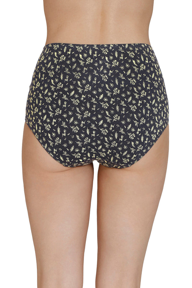 Inner Elastic Print High Rise Full Brief Panties (Pack of 3)