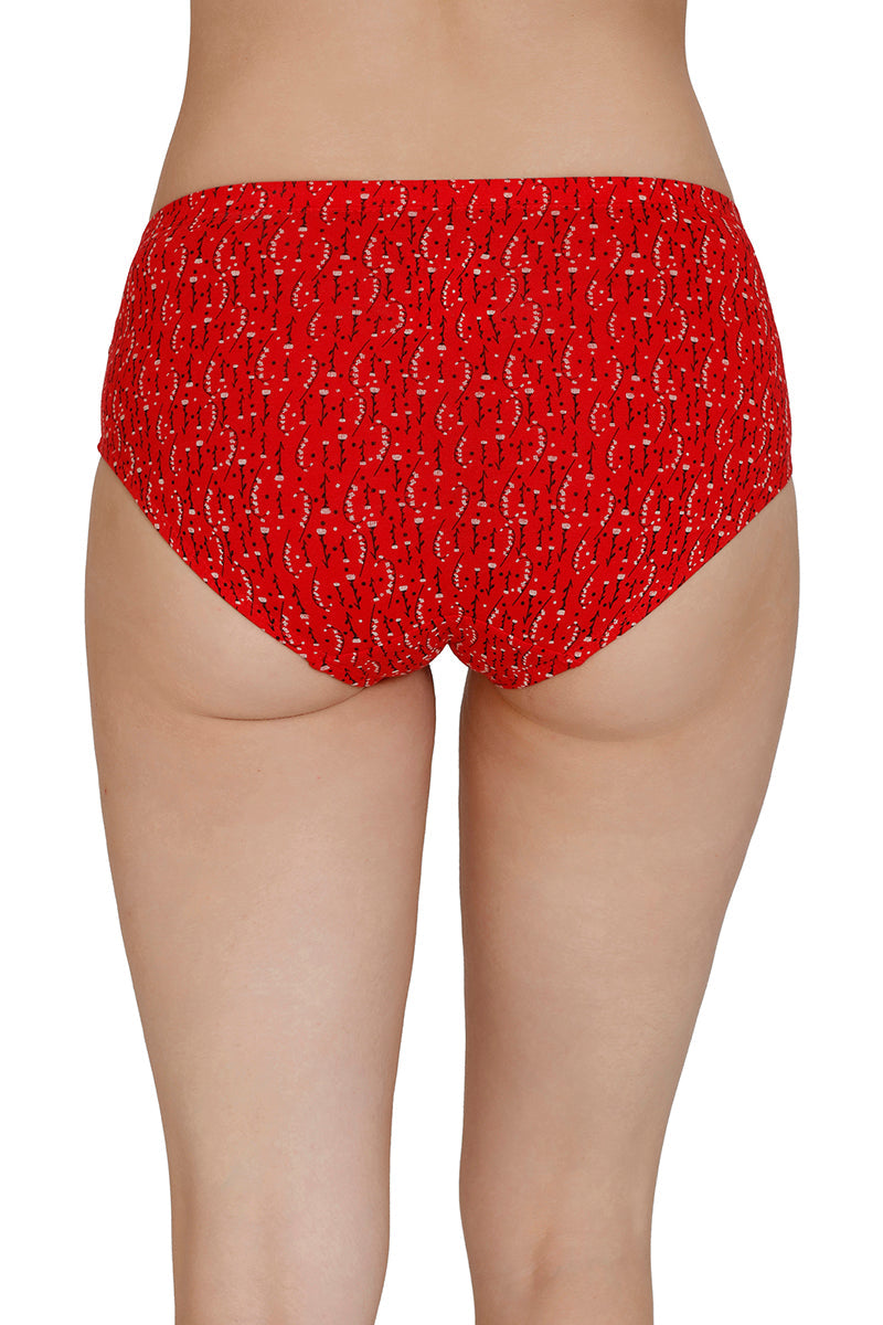 Inner Elastic Print Mid Rise Hipster Panties (Pack of 3)