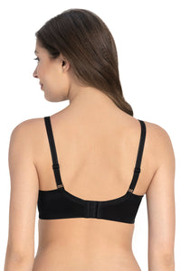 Smooth Minimizer Non-padded & Non-wired Bra - Black thumbnail 4