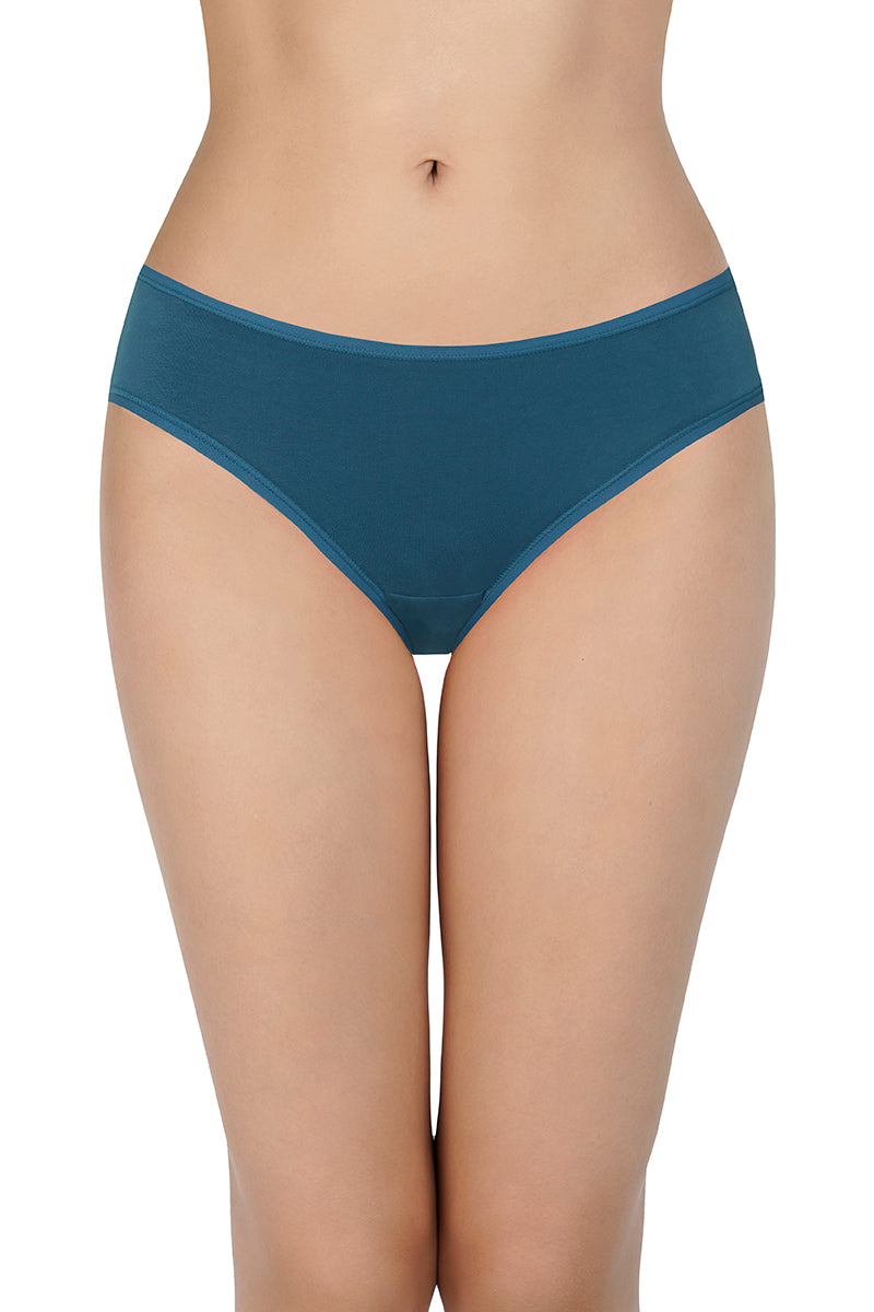 Solid Low Rise Bikini (Pack of 3) - C502 - Image 3 of 6