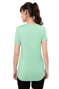 Energize Short Sleeve V-Neck Active T-Shirt - Silt Green thumbnail 3