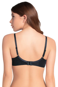Cotton Dream Padded Non Wired T-shirt Bra - Black thumbnail 3
