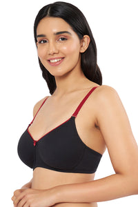 Comfort Dream Padded Non-wired T-shirt Bra - Black & Henna thumbnail 3