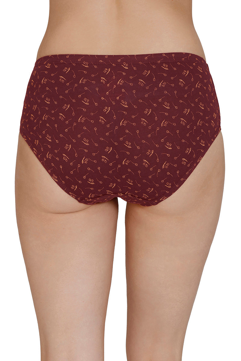 Inner Elastic Print Mid Rise Hipster Panties (Pack of 3) - Image 7 of 7
