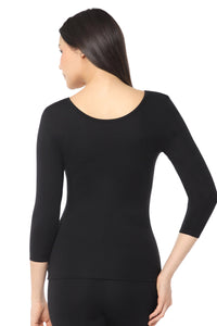 LuxeHeat Thermal Top - Black thumbnail 3
