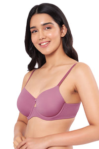 Elegant Dream Padded Wired T-shirt Bra - Mellow Mauve thumbnail 3