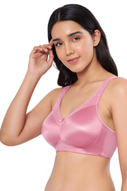 Elegant Support Non-padded & Non-wired Bra  - Wild Rose