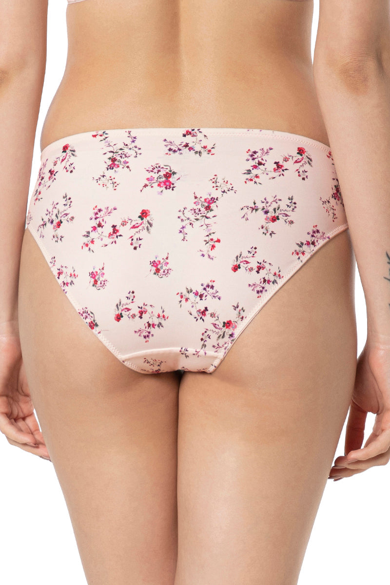 Smooth Charm Bikini Panty - Rosewater Print