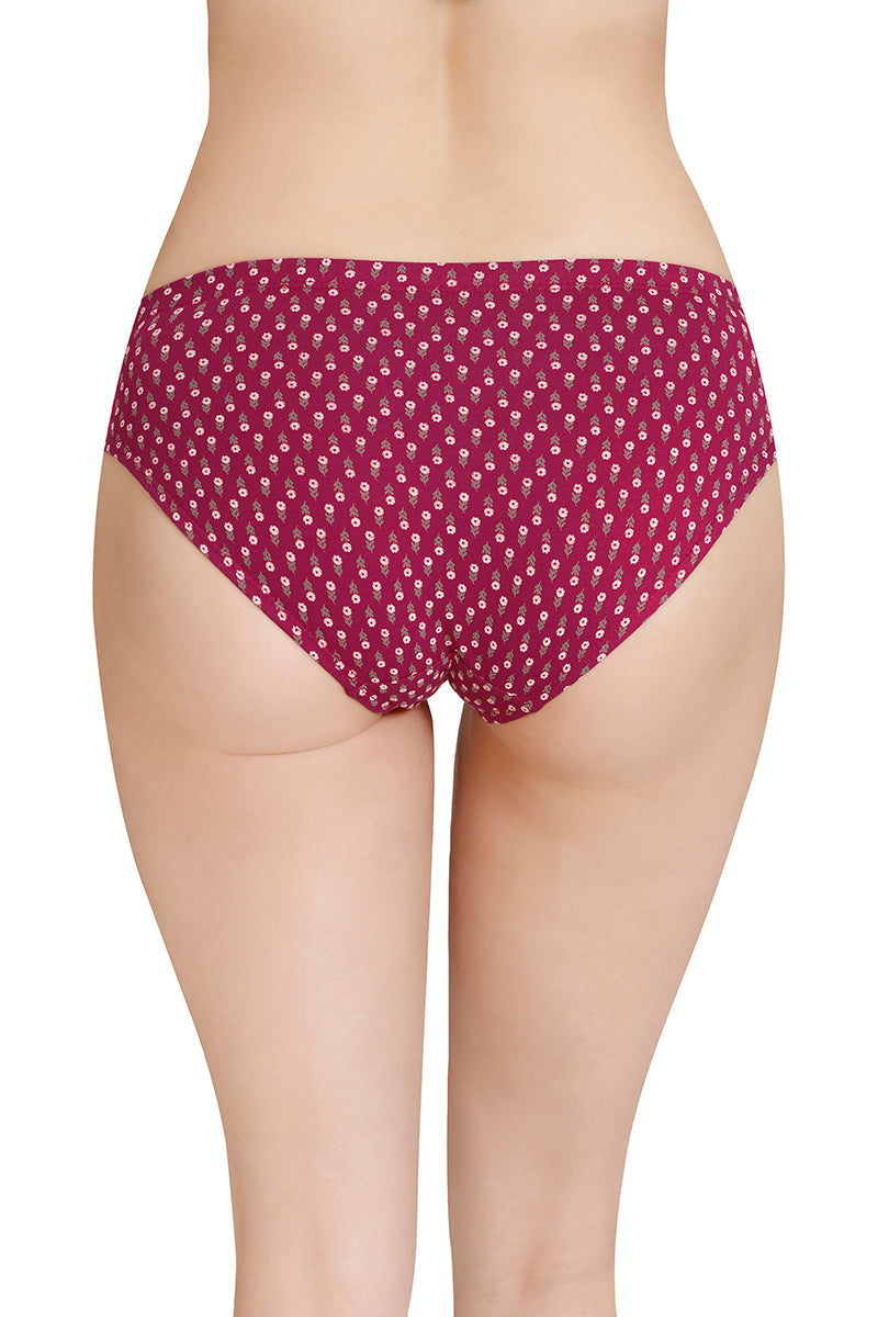 Inner Elastic Printed Mid Rise Bikini Panty (Pack of 3) - Image 7 of 7