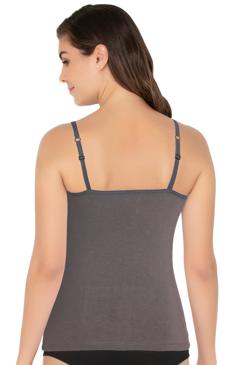Cotton Camisole - Steel Grey - Image 3 of 4