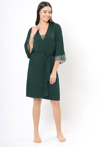 Lace Touch Sleep Robe - Botanical Gardens thumbnail 3