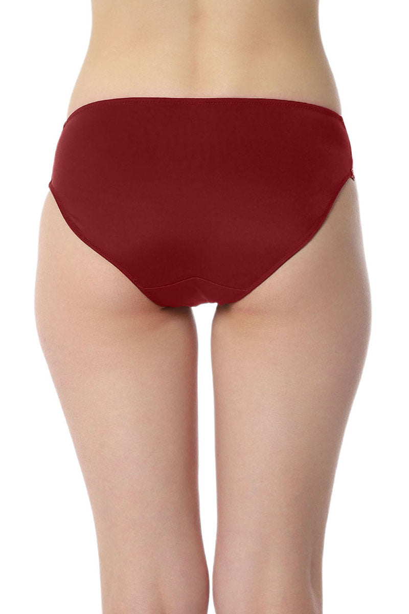 Floral Chic Bikini Panty - Red Berry & Sepia Rose - Image 3 of 5