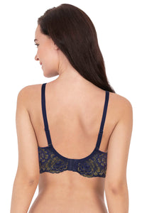 Lace Legacy Padded Wired Lace Full Cover T-shirt Bra - Midnight thumbnail 3
