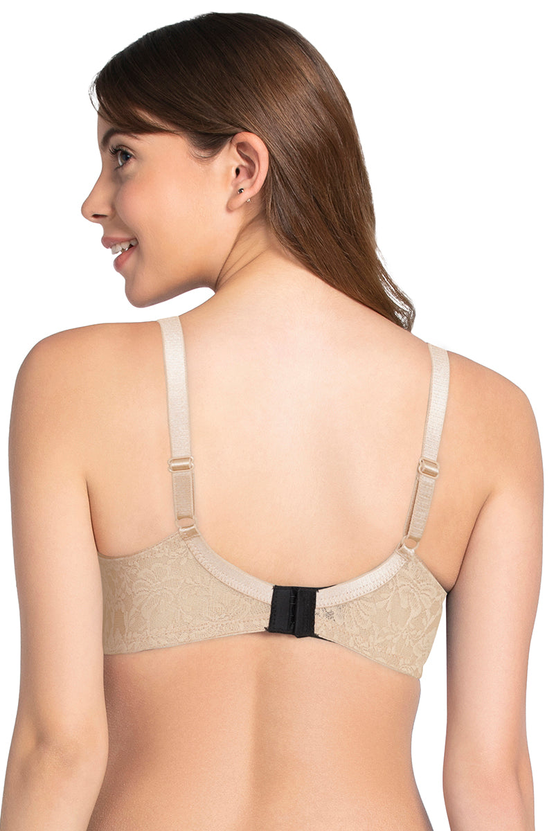 Lace Dream Padded Wired Lace Bra - Sesame_Sndlwd