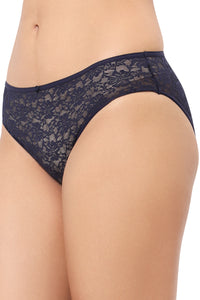 Floral Romance Three-Fourth Coverage Low Rise Bikini Panty - Midnight thumbnail 3