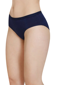 Solid Mid Rise Modal Hipster Panty - Midnight thumbnail 3