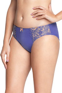 Print Low Rise Seamed Bikini Panty - Periwinkle thumbnail 3