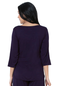Lace Touch Sleep Top - Midnight thumbnail 4