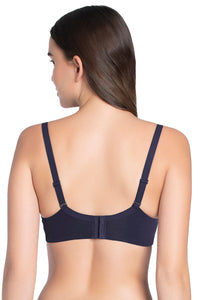Essential Padded Wirefree Bra - Midnight Blue thumbnail 3