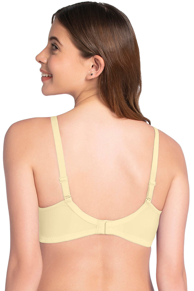 Smooth Charm Padded Non-Wired T-Shirt Bra - Transparent Yellow