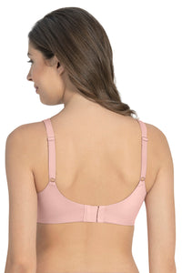 Cloudsoft Support Non-padded & Non-wired Bra - Blush Pink thumbnail 4