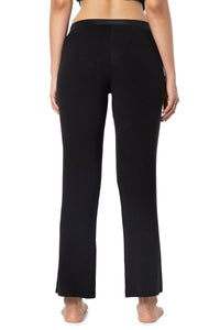 Satin Edge Pyjama Bottom - Black thumbnail 3