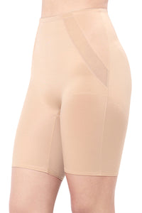 Solid Full Coverage High Rise Thigh Shaper - Sandalwood thumbnail 4