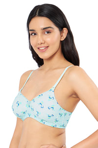 Smooth Elegance Padded Non-wired T-shirt Bra - Hummingbird Print thumbnail 3