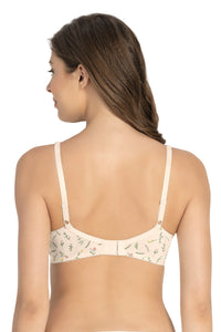 Magic Shaper Non Padded Non Wired Support Bra - Pearled Ivory Print thumbnail 4
