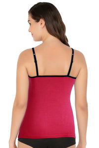 Cotton Camisole - Cerise thumbnail 3