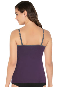 Cotton Camisole - Purple Velvet thumbnail 3