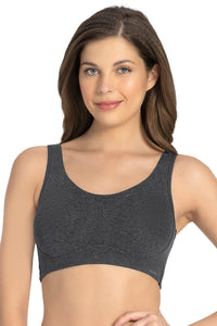 All Day Lounge Non-padded & Non-wired Bra Pack of 2 - D. Grey_Oatm. Marl thumbnail 3