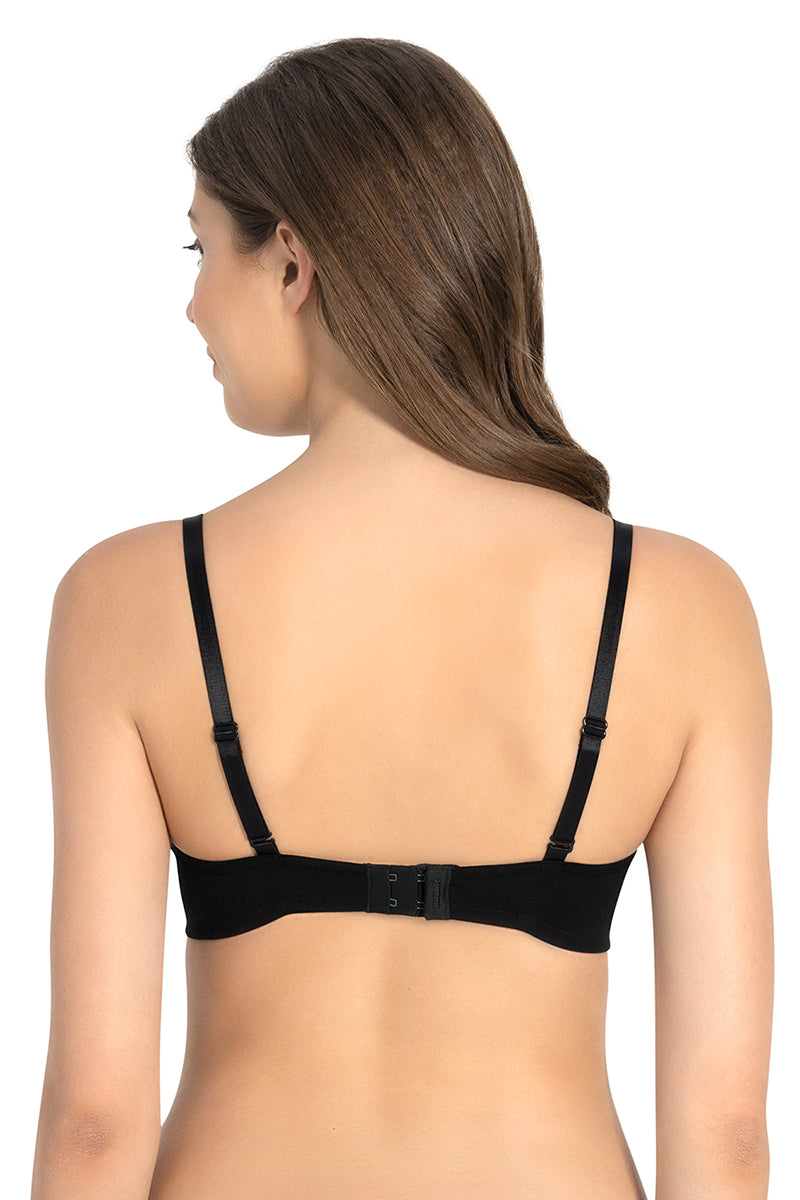 All Day Smooth Comfort Padded & Non-wired Bra - Black