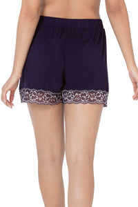 Lace Touch Sleep Shorts - Midnight thumbnail 3