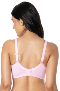 Cotton Daily Support Solid Non Padded Non-Wired Bra - Lilac Pink thumbnail 3