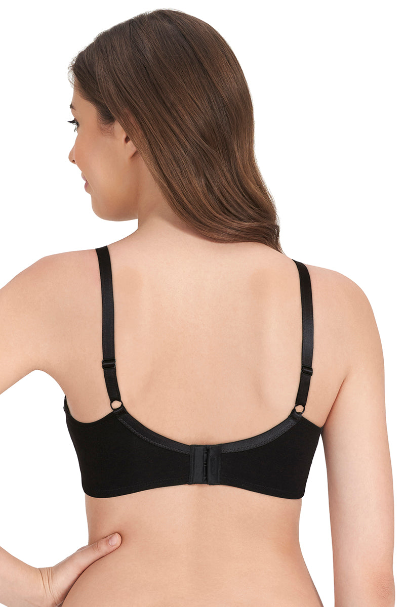 All-Day Elegance Non-Padded Non-Wired Bra - Black