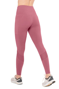 Flaunt Panelled High Rise Active Leggings - Heather Rose thumbnail 3