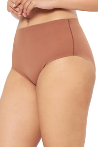 Vanish Solid High Rise Brief Seamless Panty - Caramel Nude thumbnail 3