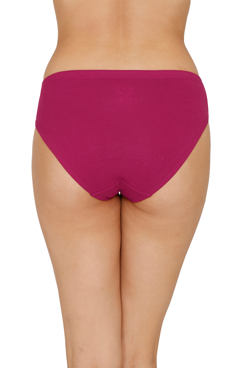 Inner Elastic Full Coverage Mid Rise Bikini Panty (Pack of 3)